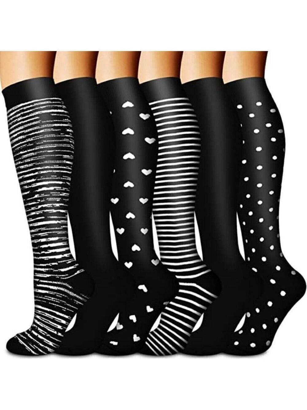 🆕🧦 Copper Infused Luxury Knee High Compression Socks Warm Long Stockings NWT🧦